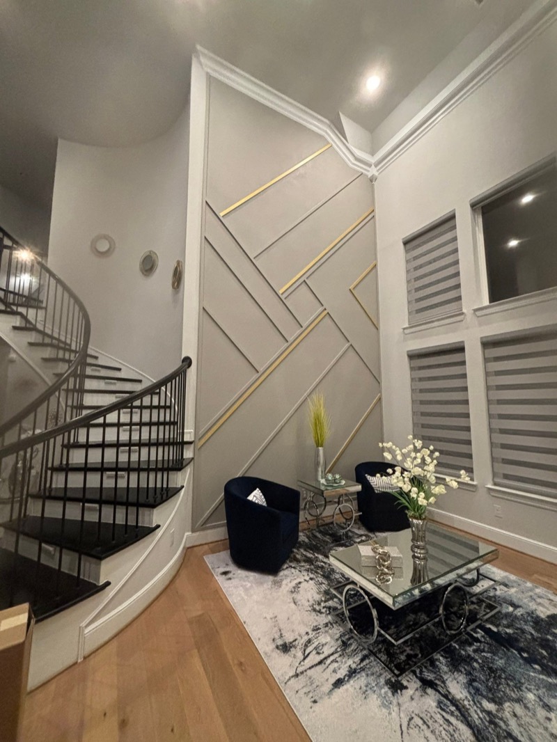 High Ceiling and TV Walls project by Lively Luxury Designs