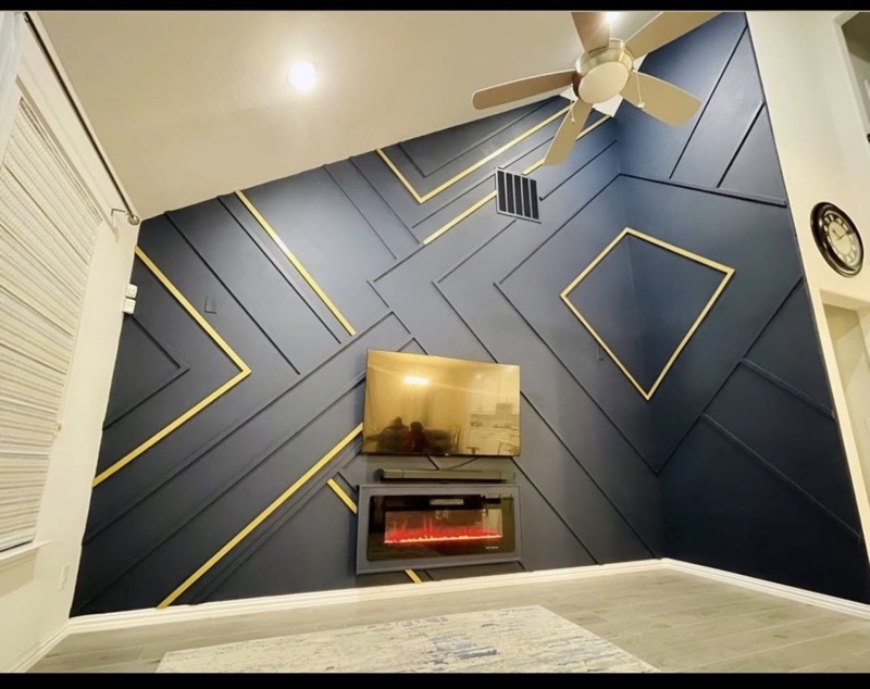 High Ceiling and TV Walls project by Lively Luxury Designs