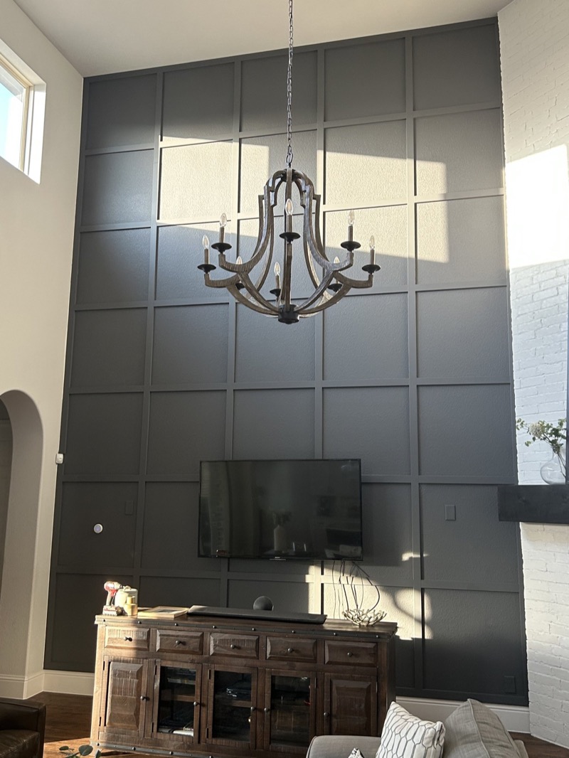 High Ceiling and TV Walls project by Lively Luxury Designs