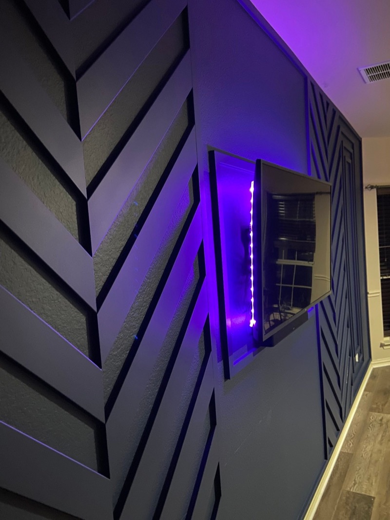 High Ceiling and TV Walls project by Lively Luxury Designs