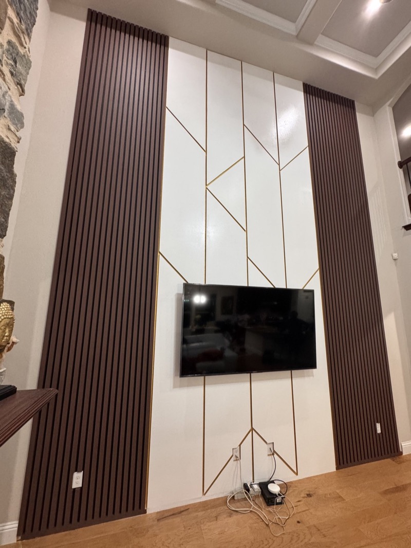 High Ceiling and TV Walls project by Lively Luxury Designs