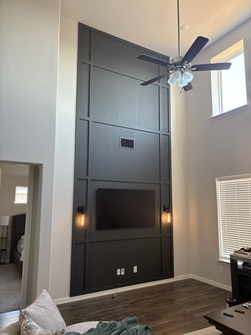 High Ceiling and TV Walls project by Lively Luxury Designs