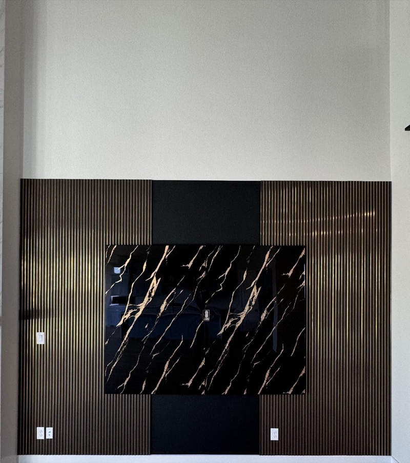 High Ceiling and TV Walls project by Lively Luxury Designs