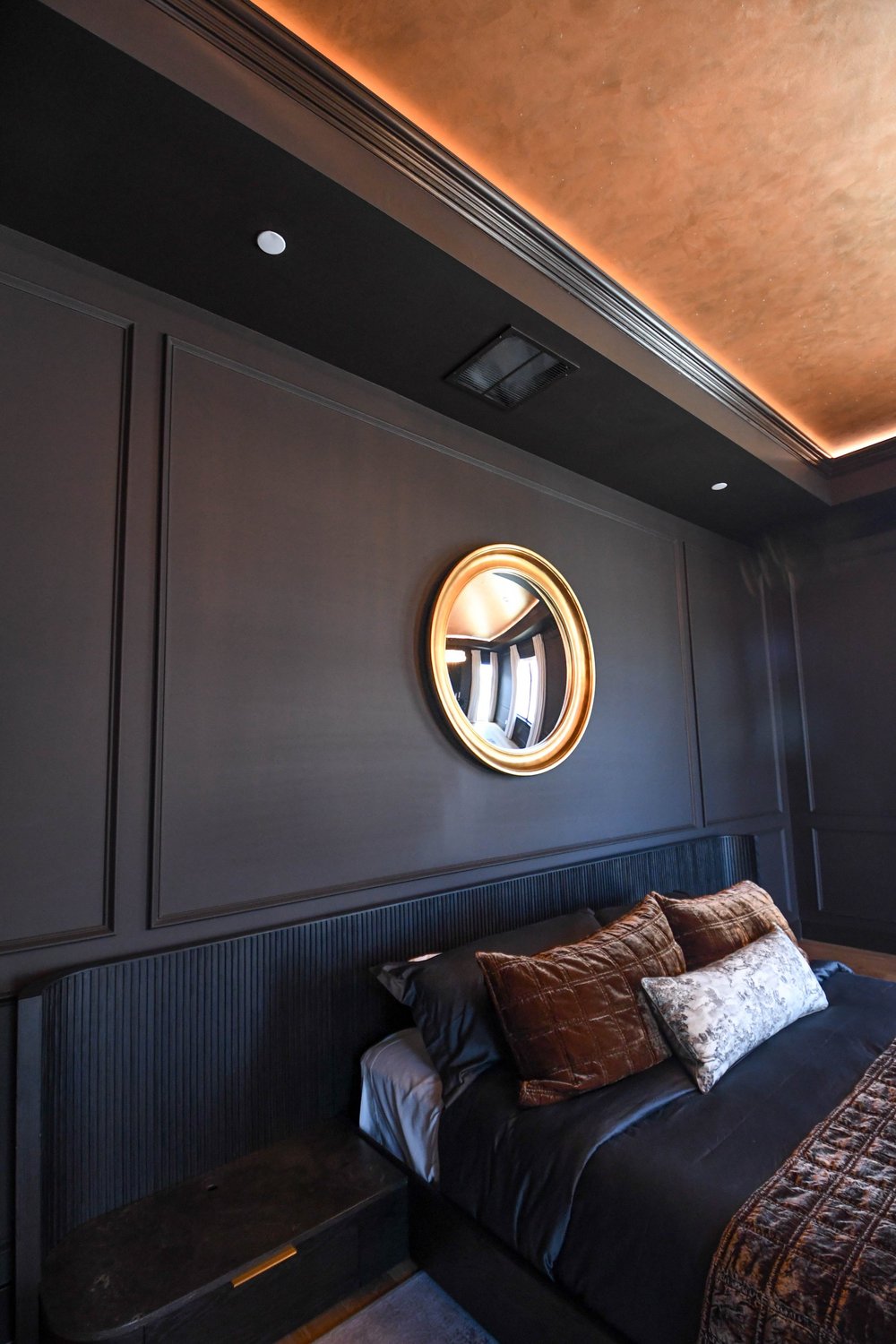 Black and Gold Bedroom, Frisco, TX