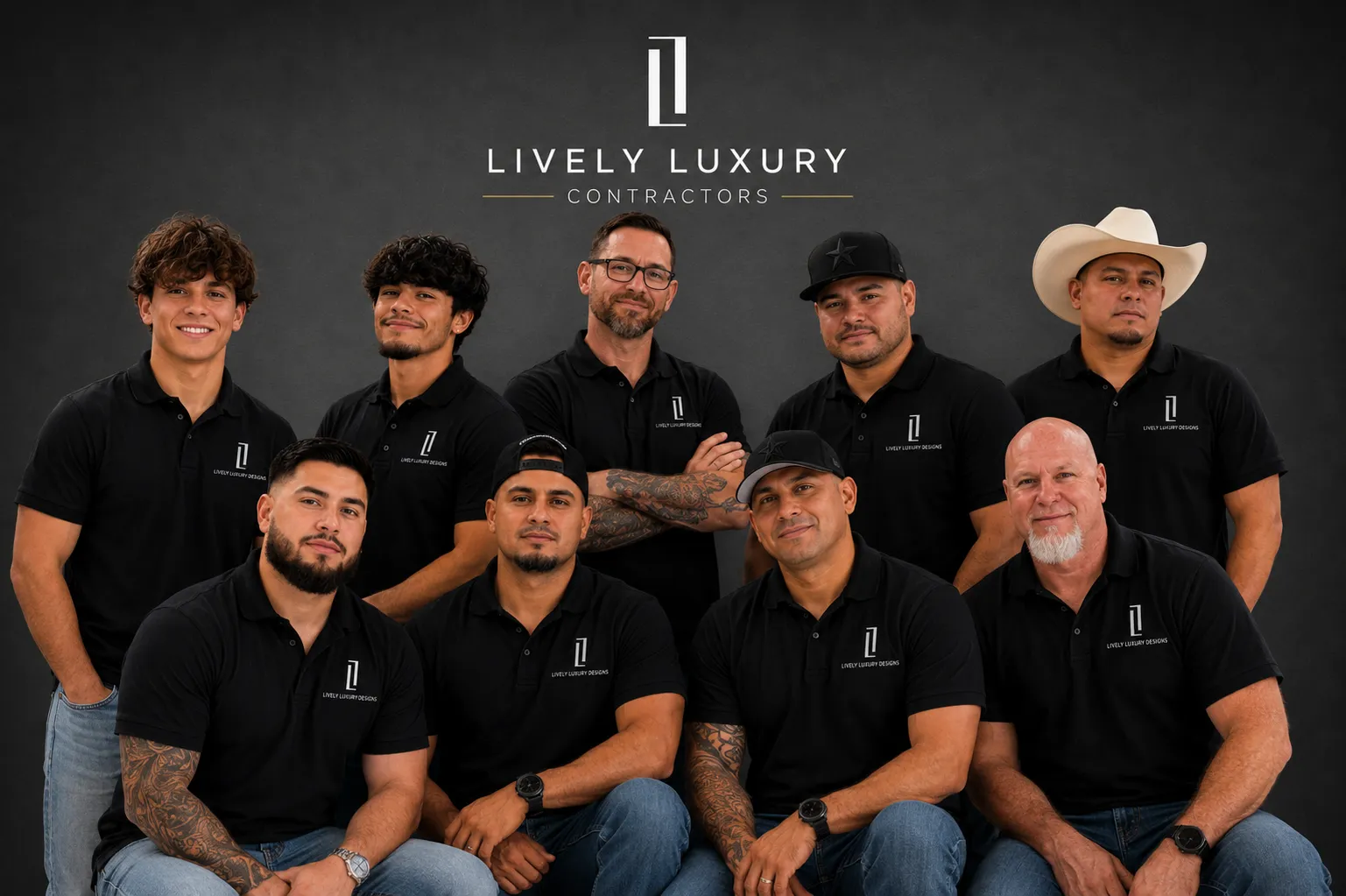 The Lively Luxury Designs contractor and installation team